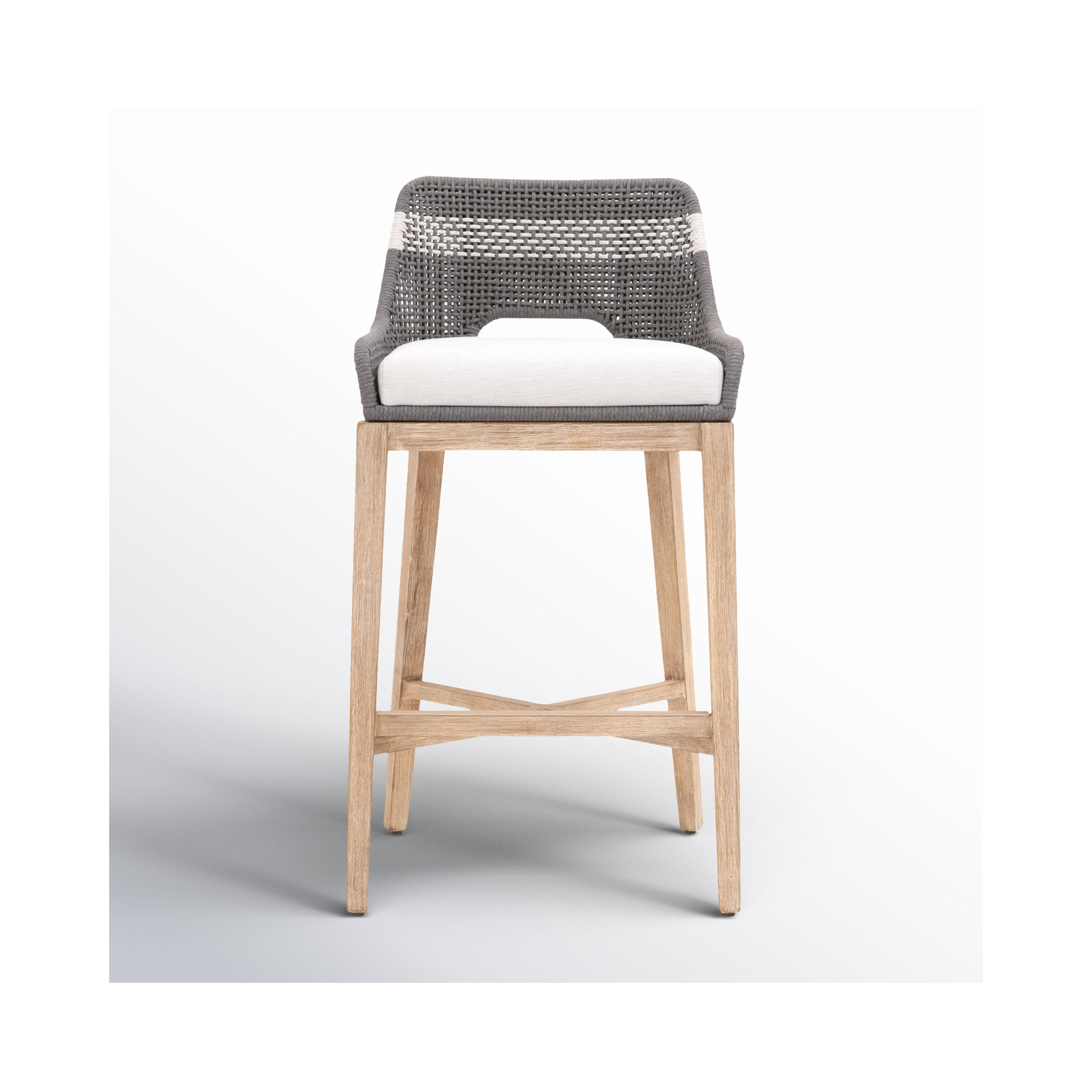 Bowker Bar & Counter Stool, Bar Stool (31” Seat Height), Dove Gray / White Speckle