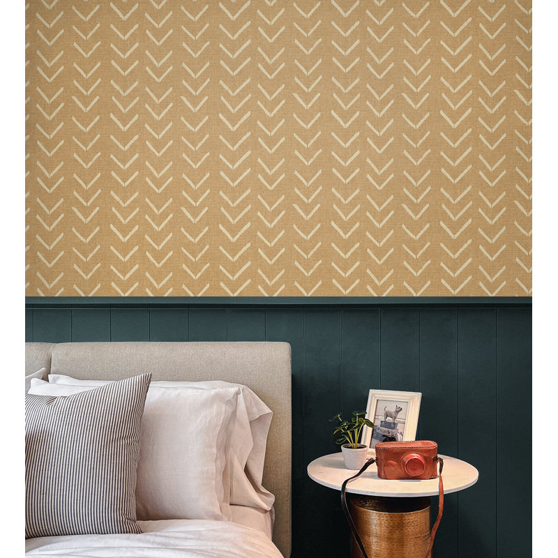 Rouleau de papier peint adhésif style surface L 18 pi x l 20,5 po Bogolan Sky Surface Surface, Récolte