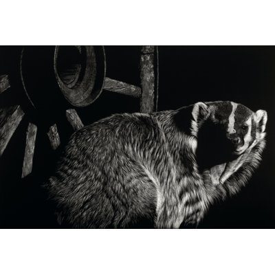 Scratchboard Tenacious - Wrapped Canvas Print