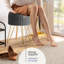 Repose-pieds rond en velours plissé avec rangement-1026732529-1026732494