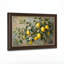 Art mural antique sur toile encadré doré pour le salon, la chambre à coucher, le bureau ou le vestibule - Décoration murale décorative avec fleur de citron-458439109-458439110
