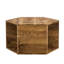 Table basse au design hexagonal - Autocollants à motifs distinctifs et multi-rangement Accessoire de maison élégant et fonctionnel Facile à nettoyer Gérer la surface lisse et élégante, la structure ajoute de la sophistication
