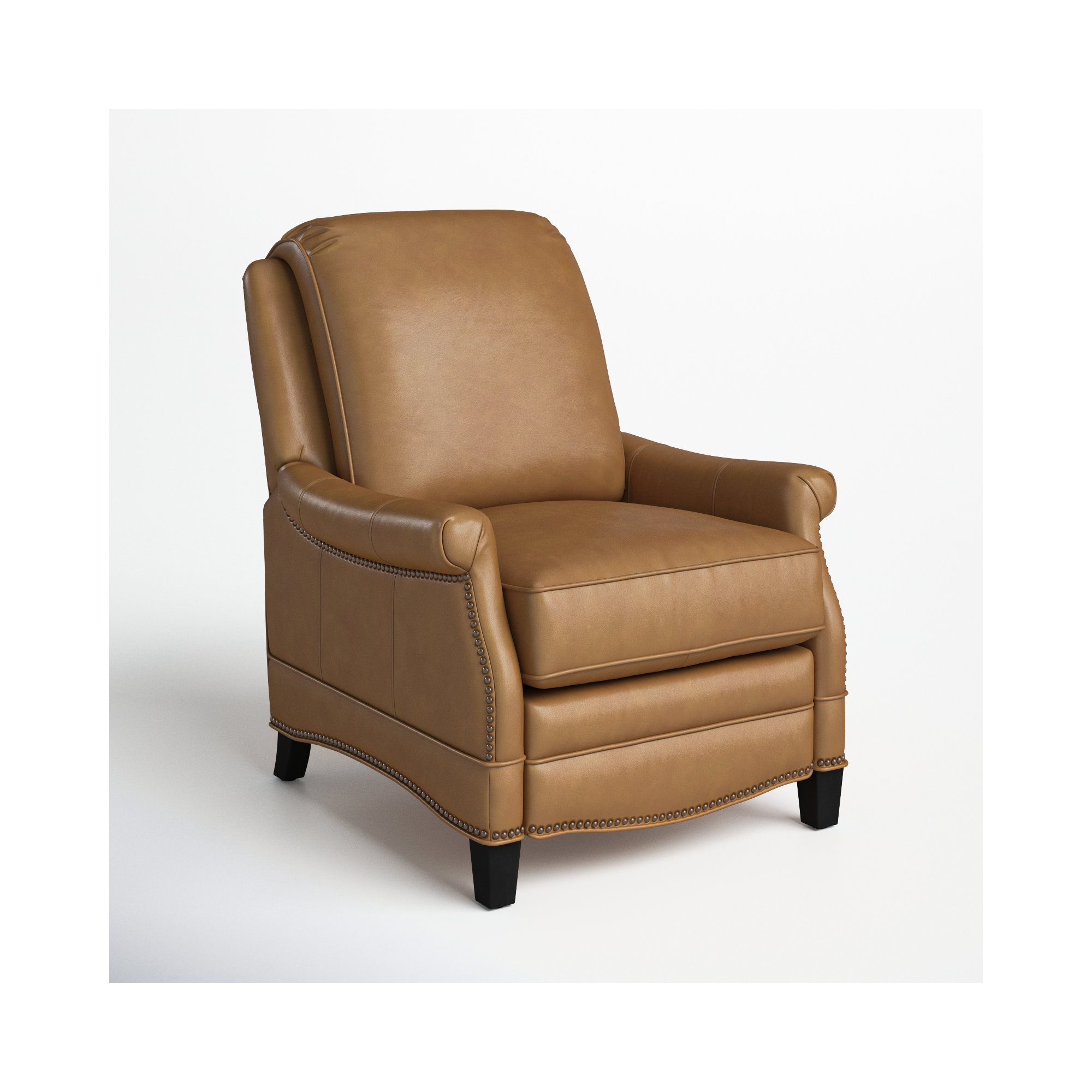 Dunlevy Recliner, Shoreham Ponytail Genuine Leather