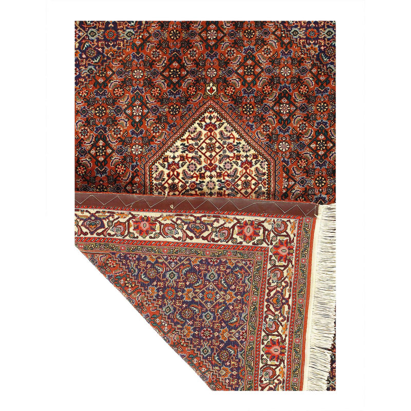 Iklakh Oriental Area Rug in Navy Blue