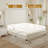 Corduroy Upholstered King Size Bed Frame With Wingback Headboard-1513811314-1513811279