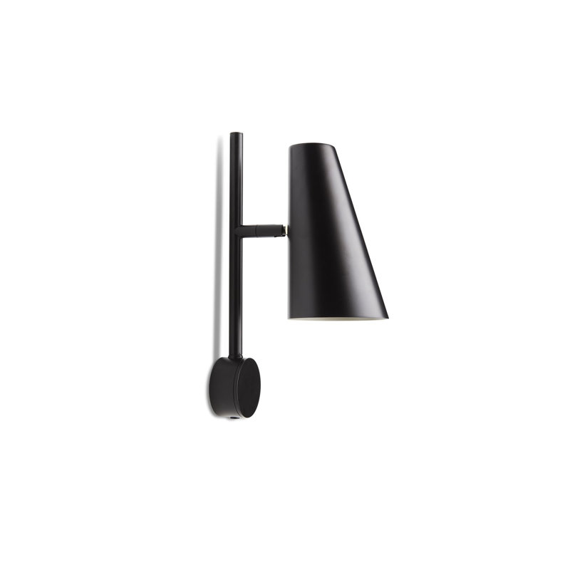 Cono Wall Lamp, Black