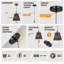 Iatan 1 - Light Black Single Pendant