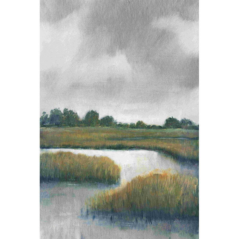 Salt Marshes I - reproduction sur toile tendue, H 12 po x l 8 po