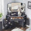 Meuble-lavabo de coin cannelé l 47,3 po-904920832