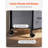 Brown Mobile Metal File Cabinet,29.53In. * 15.75 In. *26.77In,Filing Cabinet With 3 Fabric Drawers & 2 Open Shelves, 4 Swivel Casters (2 Lockable), Scratch-Resistant – Ideal For Home Office, Holds Files/Books/Printer