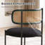 Ensemble de chaises de salle à manger rembourrées modernes avec chaises en rotin et chaises de cuisine-854263597
