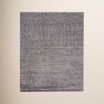 Orwell Gray Ivory Hand-Tufted Abstract Rug