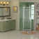 34'' - 34.5'' W x 72'' H Prehung Frameless Shower Door with Clear Glass