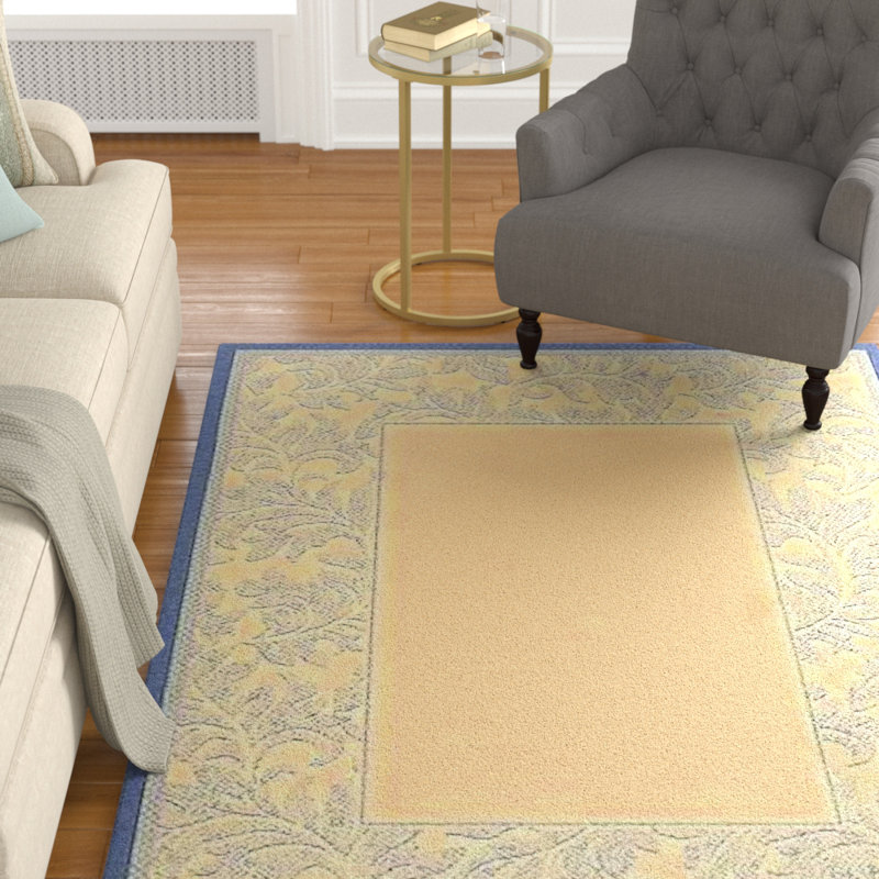 Tapis d'intérieur / extérieur à fleurs Herefordshire Performance, Rectangle 6 pi 7 po x 9 pi 6 po