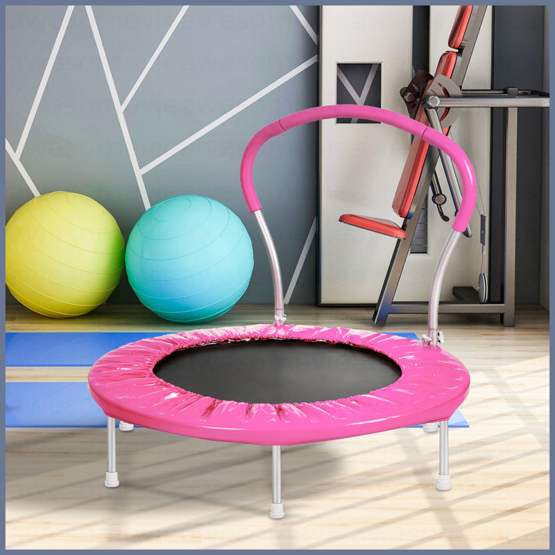 Trampoline 36 "avec poignée (Pi) - métal, Rose