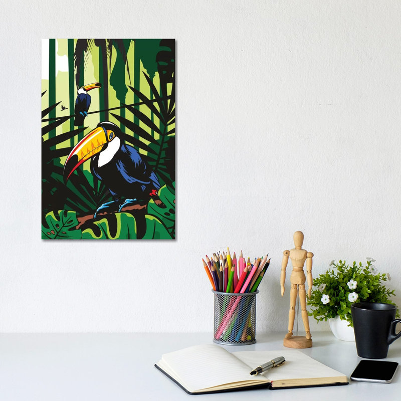 Toucans by James Lee - Wrapped Canvas Gallery-Wrapped Canvas Giclée, 20.32 cm H x 30.48 cm W