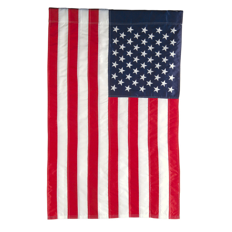 Drapeau de jardin américain en nylon à 2 côtés, H 60 po x l 36 po