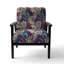 Chaise avec accoudoirs rembourrés en velours Gatsby