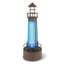 Phare solaire en métal à DEL bleu 21 pouces Garden-44808624