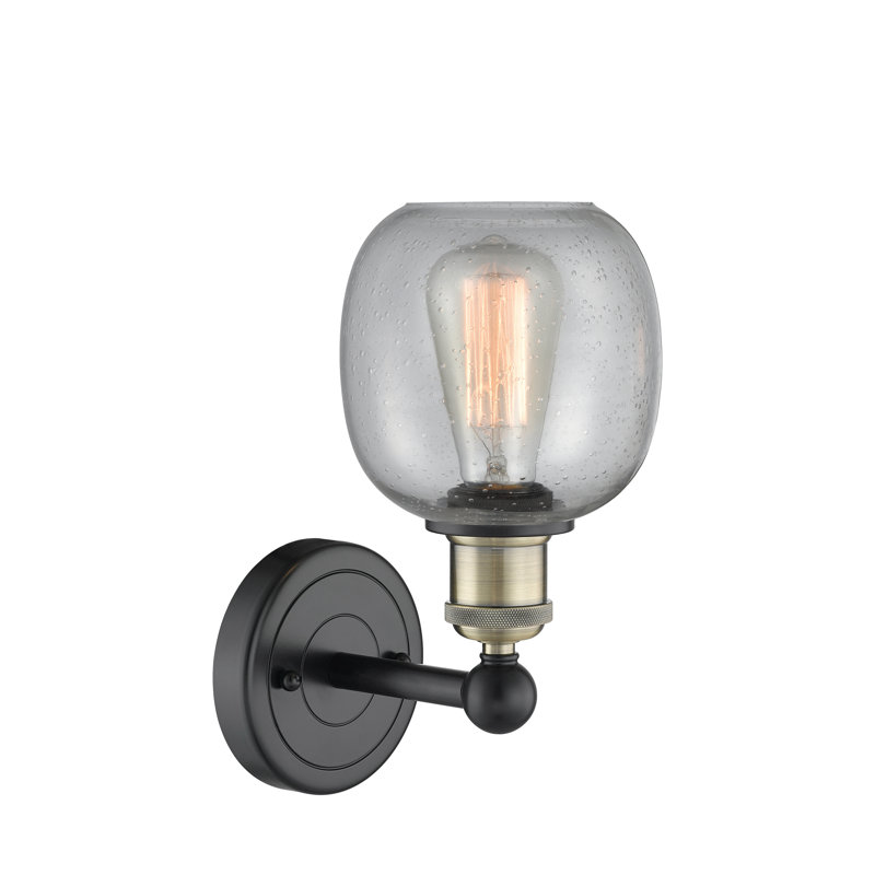 Cheraw Armed Sconce, Seedy, Black Antique Brass