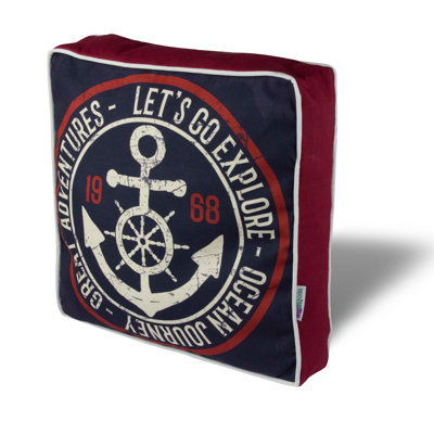 Premium 16.5 x 16.5 Inch Cushion, 50% Cotton / 50% Polyester, Washable & Ironable, Silicone Filling, Concealed Zip, Removable Cover | Comfortable Decorative Pillow for Home, Office & Outdoor Use