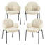Anston 46cm H Linen Upholstered Metal Armchair-878033094