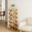 Folding Bamboo Shoe Rack – Portable, No-Assembly Mini Shoe Organizer For Small Spaces-1487485451