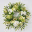 Handcrafted Faux Hydrangea Silk Wreath-1291423534