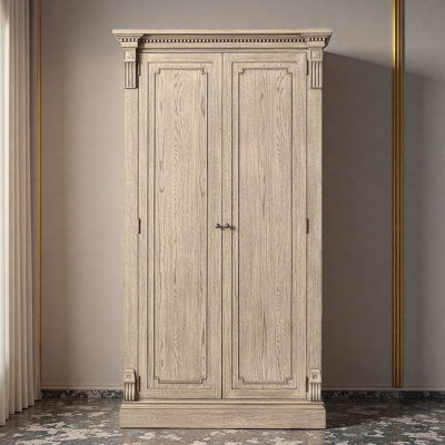 American Country Style Distressed Wardrobe