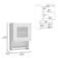 Armoire de cuisine murale H 29 po avec porte-serviettes