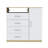 Sierra Dresser with Four Drawers, One Compartment and Open Shelf, Freestanding Bedroom Storage-2110259905
