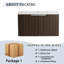 Armoire de salle de bain 36 po avec lavabo en résine, portes à fermeture douce, conception à fixation flottante
