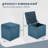 Corduroy Cube Ottoman Foot Rest With Hidden Storage – Small Square Storage Ottoman Bench For Bedroom Or Living Room-1391924887