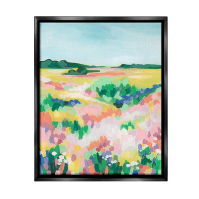«Abstract Vivid Meadow Floater Frame» par June Erica Vess sur