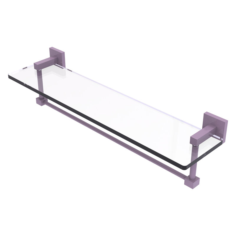 Tablette de meuble-lavabo en verre avec barre à serviettes intégrée Montero Collection Montero, H 5,3 po x l 22 po x P 5,7 po