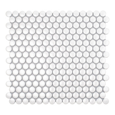 Cirkel 11.46'' W x 12.4'' L Porcelain Tile Mosaic Sheet