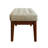 Elle Decor Claire Button Tufted Upholstered Bedroom Bench with Wooden Legs-23508418