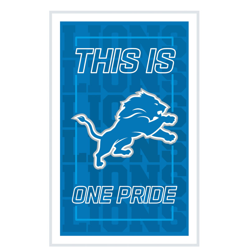 Enseigne murale NFL NeoLite, Lions de Detroit