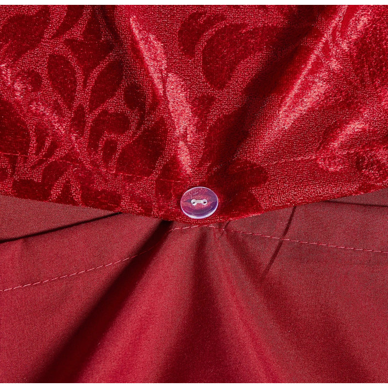 Duvet Cover, Burgundy, Double Duvet Cover + 2 Pillowcase