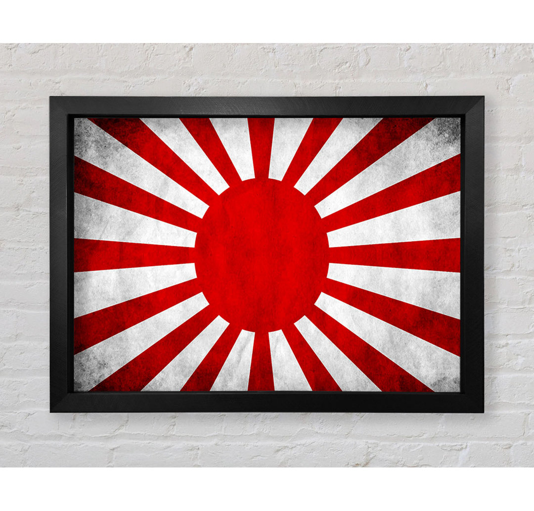 Japanische Kriegsflagge - Einzelner Bilderrahmen Kunstdrucke