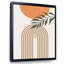 "Abstract Sun Moon Leaves I" - cadre flottant, impression sur toile-59542060-59542061