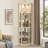 Lighted Corner Curio Cabinet - Elegant Glass Display Case, Includes Built-In Lighting, Living Room Cabinet-37319948