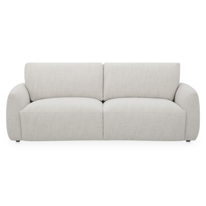 Callie Sofa 91 in. Flecked Oat, Beige, 35.4" H x 68" W x 39.4" D