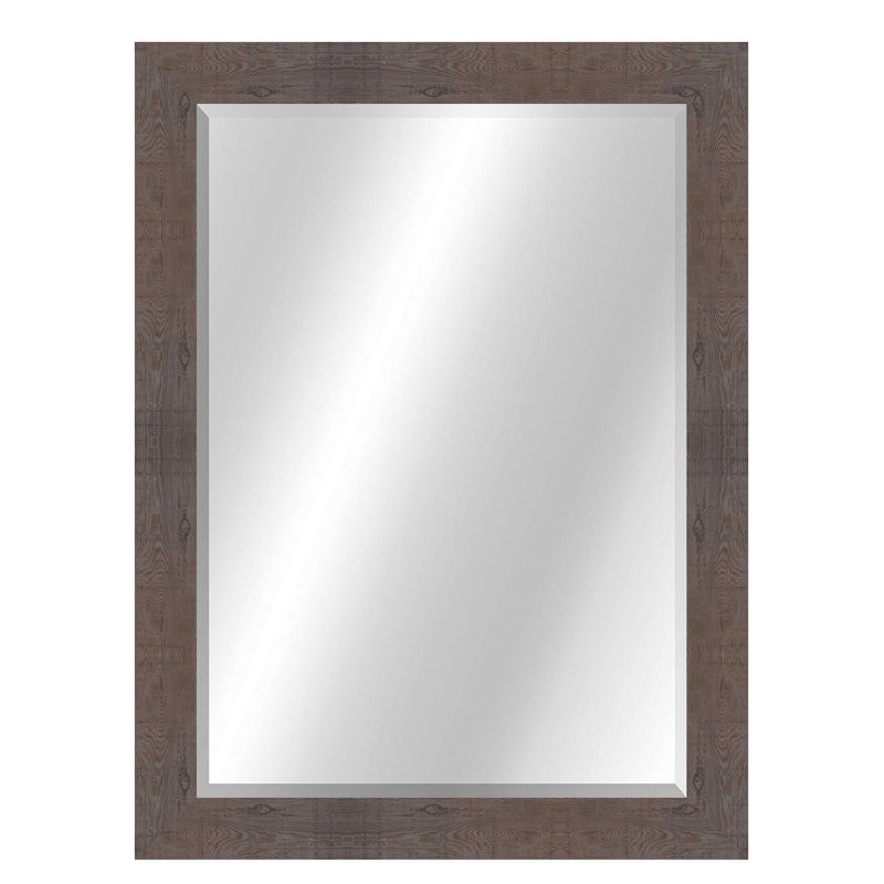 Wall Mirror, 46" x 36", Light Gray