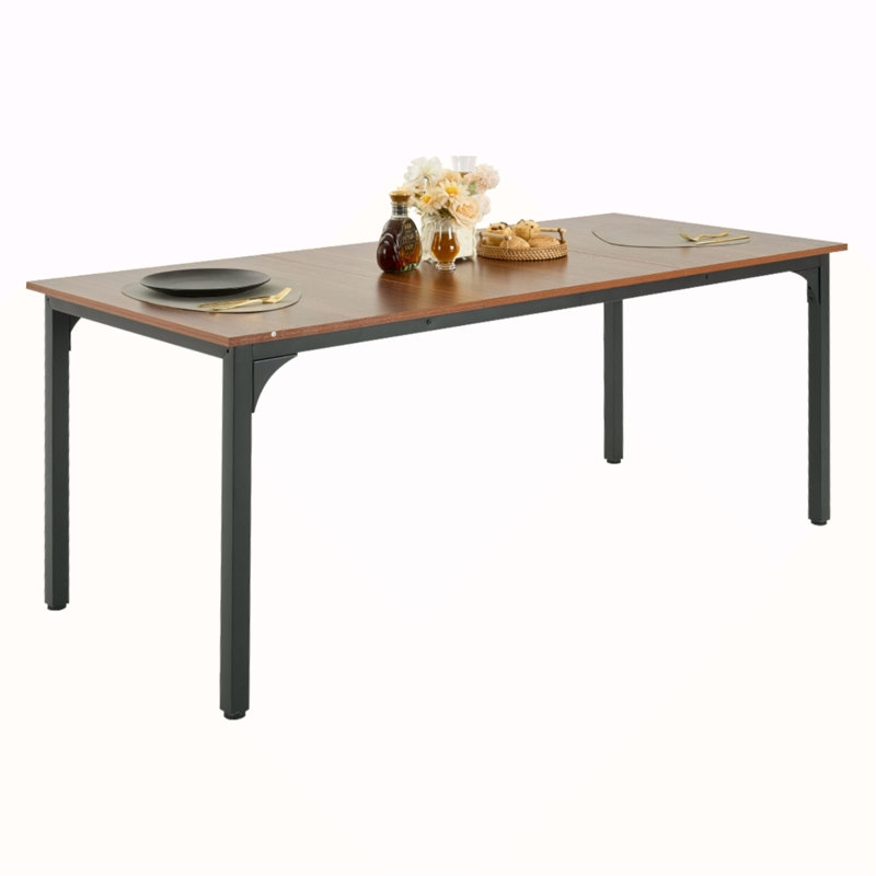 Table de salle à manger 71 "rectangulaire en bois pour 6 à 8 personnes (table seulement)