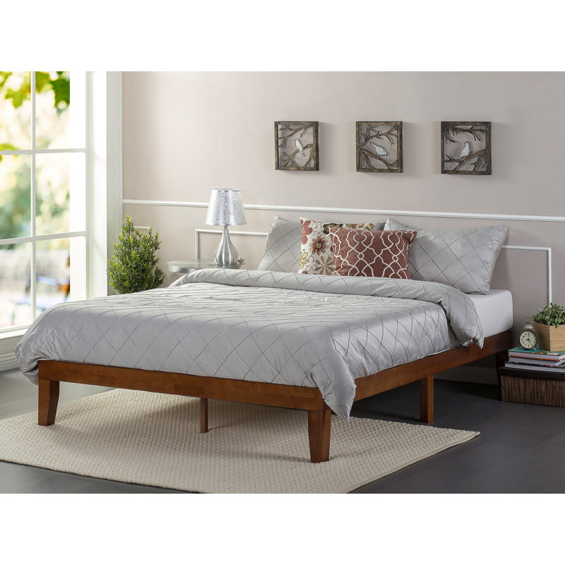 Aristia Solid Wood Low Profile Platform Bed, King