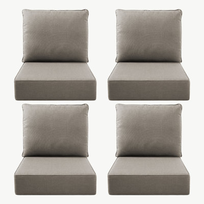 Zopitonia Outdoor Deep Seating Cushions For Swivel Gliders And Armchairs (Set Of 4)