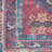 Machine Washable Southwestern Navy/Muted Red/Beige Area Rug-711061870