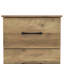 Table de chevet en bois manufacturé à 2 tiroirs H 23,7 po Arkia-119165722-116376152