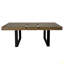 Table de salle à manger rectangulaire extensible pour 6 à 10 personnes en bois effet vieilli et 160 à 200 cm-782355182